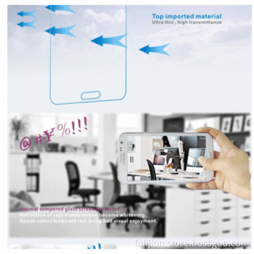 Anti crack anti fingerprint 0.33mm round angel tempered glass screen protector for Moto G